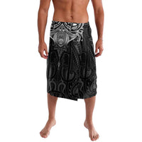 New Zealand Aotearoa Lavalava Maori Manta Ray Moko Black - Polynesian Pride