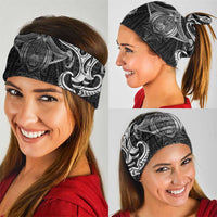 New Zealand Aotearoa Neck Gaiter Maori Manta Ray Moko Black LT05