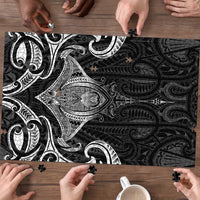 New Zealand Aotearoa Puzzle Maori Manta Ray Moko Black LT05 - Polynesian Pride