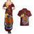 Papua New Guinea Gulf Province Couples Matching Summer Maxi Dress and Hawaiian Shirt Mix Coat Of Arms Polynesian Pattern LT05 - Polynesian Pride