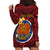 Papua New Guinea Gulf Province Hoodie Dress Mix Coat Of Arms Polynesian Pattern LT05 - Polynesian Pride