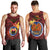 Papua New Guinea Gulf Province Men Tank Top Mix Coat Of Arms Polynesian Pattern LT05 - Polynesian Pride