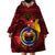 Papua New Guinea Gulf Province Wearable Blanket Hoodie Mix Coat Of Arms Polynesian Pattern LT05 - Polynesian Pride