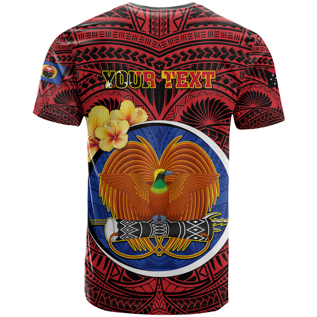 Personalized Papua New Guinea Gulf Province T Shirt Mix Coat Of Arms Polynesian Pattern LT05 - Polynesian Pride