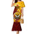 Papua New Guinea Western Province Family Matching Mermaid Dress and Hawaiian Shirt Mix Coat Of Arms Polynesian Pattern LT05 Mom's Dress Red - Polynesian Pride