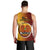 Papua New Guinea Western Province Men Tank Top Mix Coat Of Arms Polynesian Pattern LT05 - Polynesian Pride