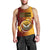 Papua New Guinea Western Province Men Tank Top Mix Coat Of Arms Polynesian Pattern LT05 - Polynesian Pride