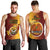 Papua New Guinea Western Province Men Tank Top Mix Coat Of Arms Polynesian Pattern LT05 - Polynesian Pride