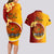 Papua New Guinea Madang Province Couples Matching Long Sleeve Bodycon Dress and Hawaiian Shirt Mix Coat Of Arms Polynesian Pattern LT05 - Polynesian Pride