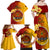 Papua New Guinea Madang Province Family Matching Off Shoulder Long Sleeve Dress and Hawaiian Shirt Mix Coat Of Arms Polynesian Pattern LT05 - Polynesian Pride