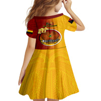 Papua New Guinea Madang Province Family Matching Off Shoulder Short Dress and Hawaiian Shirt Mix Coat Of Arms Polynesian Pattern LT05 - Polynesian Pride