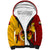 Papua New Guinea Madang Province Sherpa Hoodie Mix Coat Of Arms Polynesian Pattern LT05 Unisex Yellow - Polynesian Pride