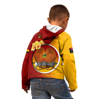 Personalized Papua New Guinea Madang Province Kid Hoodie Mix Coat Of Arms Polynesian Pattern LT05 - Polynesian Pride