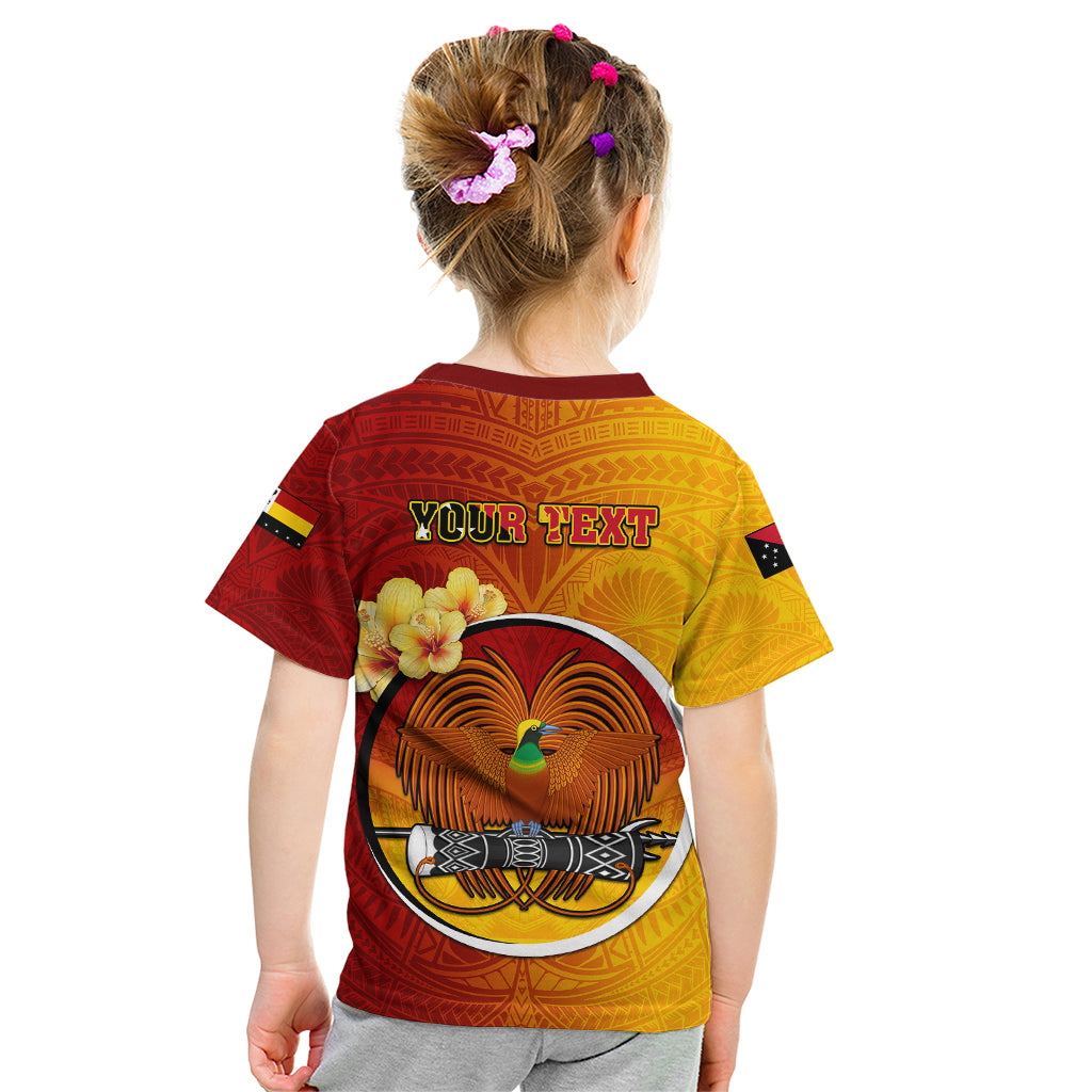 Personalized Papua New Guinea Madang Province Kid T Shirt Mix Coat Of Arms Polynesian Pattern LT05 - Polynesian Pride