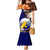 Papua New Guinea Manus Province Family Matching Mermaid Dress and Hawaiian Shirt Mix Coat Of Arms Polynesian Pattern LT05 Mom's Dress Brown - Polynesian Pride