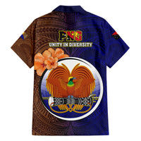 Papua New Guinea Manus Province Family Matching Short Sleeve Bodycon Dress and Hawaiian Shirt Mix Coat Of Arms Polynesian Pattern LT05 - Polynesian Pride