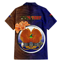 Personalized Papua New Guinea Manus Province Family Matching Off Shoulder Long Sleeve Dress and Hawaiian Shirt Mix Coat Of Arms Polynesian Pattern LT05 - Polynesian Pride