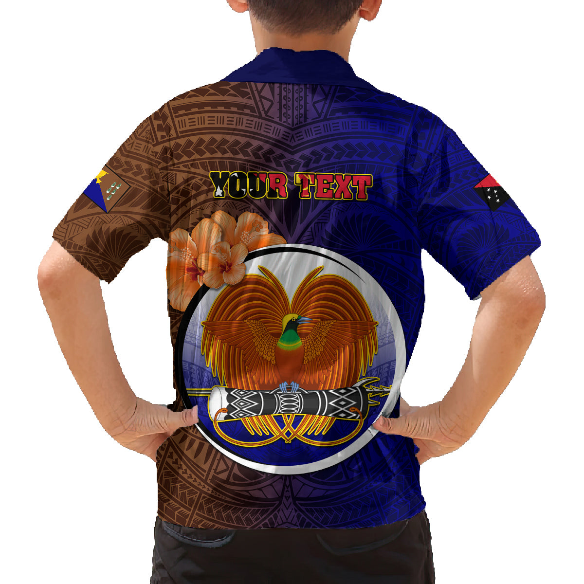 Personalized Papua New Guinea Manus Province Family Matching Puletasi Dress and Hawaiian Shirt Mix Coat Of Arms Polynesian Pattern LT05 - Polynesian Pride