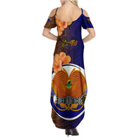 Personalized Papua New Guinea Manus Province Family Matching Summer Maxi Dress and Hawaiian Shirt Mix Coat Of Arms Polynesian Pattern LT05 - Polynesian Pride