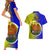 Papua New Guinea Morobe Province Couples Matching Short Sleeve Bodycon Dress and Hawaiian Shirt Mix Coat Of Arms Polynesian Pattern LT05 - Polynesian Pride