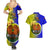 Papua New Guinea Morobe Province Couples Matching Summer Maxi Dress and Hawaiian Shirt Mix Coat Of Arms Polynesian Pattern LT05 - Polynesian Pride