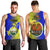 Papua New Guinea Morobe Province Men Tank Top Mix Coat Of Arms Polynesian Pattern LT05 - Polynesian Pride