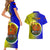 Personalized Papua New Guinea Morobe Province Couples Matching Short Sleeve Bodycon Dress and Hawaiian Shirt Mix Coat Of Arms Polynesian Pattern LT05 - Polynesian Pride