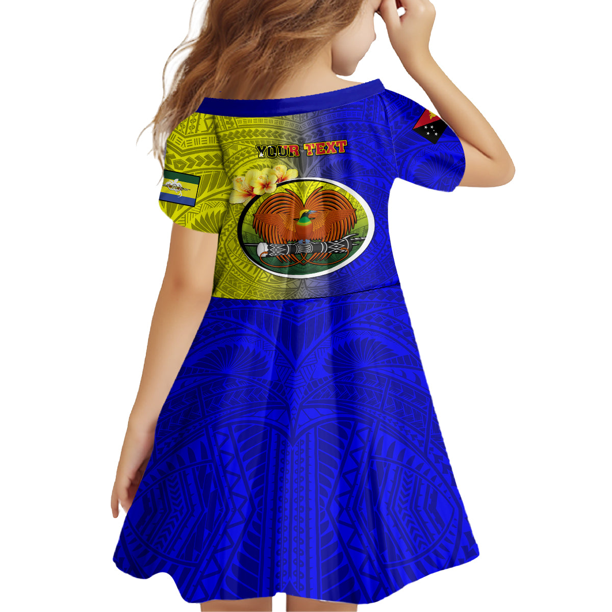 Personalized Papua New Guinea Morobe Province Family Matching Off Shoulder Maxi Dress and Hawaiian Shirt Mix Coat Of Arms Polynesian Pattern LT05 - Polynesian Pride