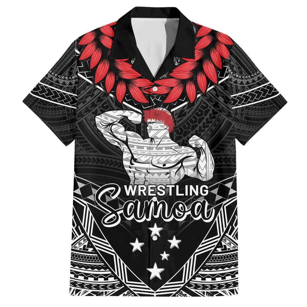 Custom Samoa Wrestling Hawaiian Shirt Samoan Wrestler Ulafala Style