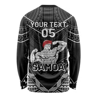 Custom Samoa Wrestling Long Sleeve Shirt Samoan Wrestler Ulafala Style