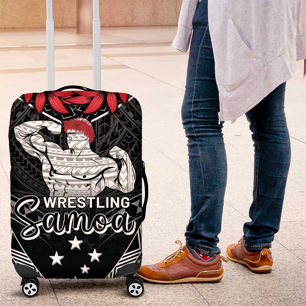 Samoa Wrestling Luggage Cover Samoan Wrestler Ulafala Style