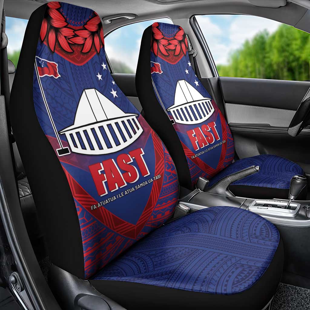 FAST Party Samoa Car Seat Cover Samoan Coat Of Arms Ulafala Style