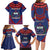 Personalised FAST Party Samoa Family Matching Long Sleeve Bodycon Dress and Hawaiian Shirt Samoan Coat Of Arms Ulafala Style