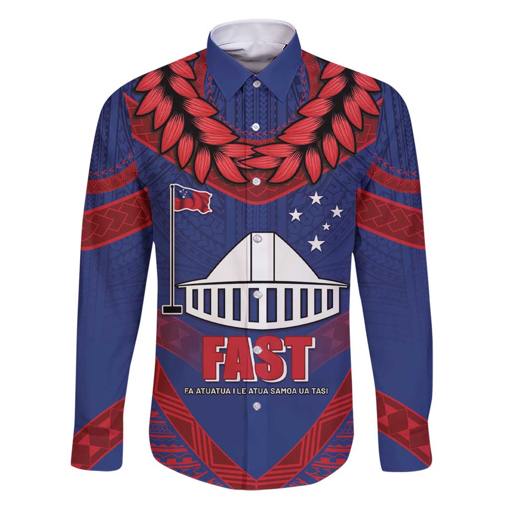 Personalised FAST Party Samoa Family Matching Short Sleeve Bodycon Dress and Hawaiian Shirt Samoan Coat Of Arms Ulafala Style