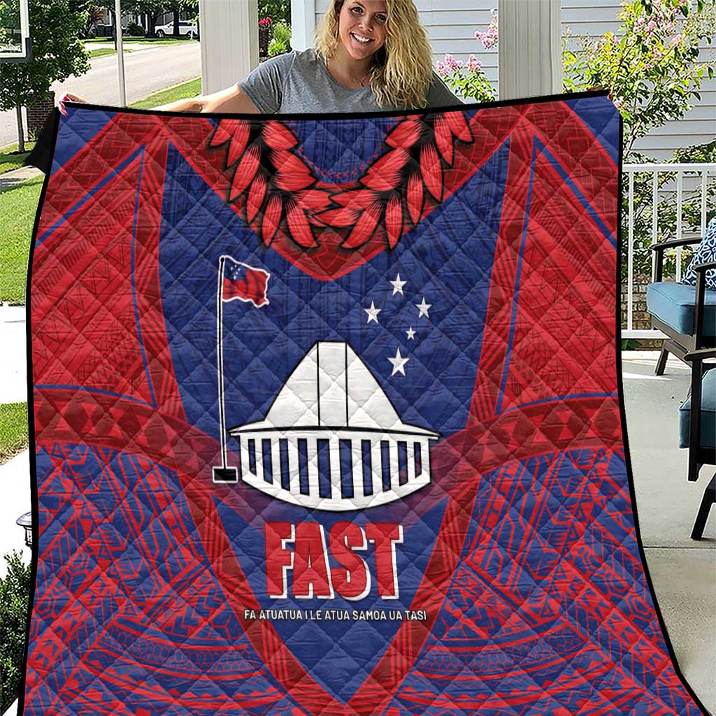 FAST Party Samoa Quilt Samoan Coat Of Arms Ulafala Style