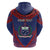 Personalised FAST Party Samoa Zip Hoodie Samoan Coat Of Arms Ulafala Style