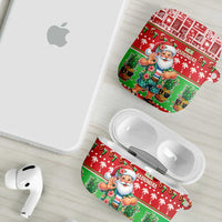 Mele Kalikimaka Hawaii Christmas AirPods Case Funny Santa 67 Gen Alpha Slang - Polynesian Pride