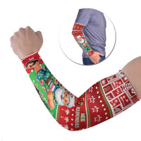 Mele Kalikimaka Hawaii Christmas Arm Sleeves Funny Santa 67 Gen Alpha Slang - Polynesian Pride