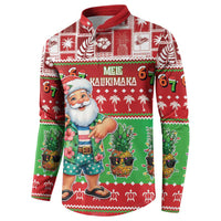 Mele Kalikimaka Hawaii Christmas Button Sweatshirt Funny Santa 67 Gen Alpha Slang - Polynesian Pride