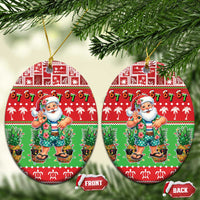 Mele Kalikimaka Hawaii Christmas Ceramic Ornament Funny Santa 67 Gen Alpha Slang - Polynesian Pride