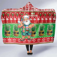 Mele Kalikimaka Hawaii Christmas Hooded Blanket Funny Santa 67 Gen Alpha Slang - Polynesian Pride