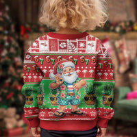 Mele Kalikimaka Hawaii Christmas Kid Ugly Christmas Sweater Funny Santa 67 Gen Alpha Slang - Polynesian Pride