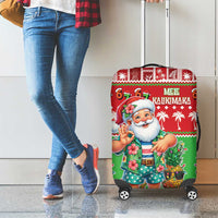 Mele Kalikimaka Hawaii Christmas Luggage Cover Funny Santa 67 Gen Alpha Slang - Polynesian Pride