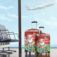 Mele Kalikimaka Hawaii Christmas Luggage Cover Funny Santa 67 Gen Alpha Slang - Polynesian Pride