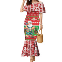 Mele Kalikimaka Hawaii Christmas Mermaid Dress Funny Santa 67 Gen Alpha Slang - Polynesian Pride