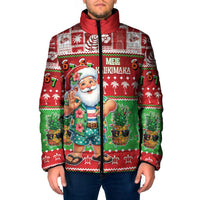 Mele Kalikimaka Hawaii Christmas Padded Jacket Funny Santa 67 Gen Alpha Slang - Polynesian Pride