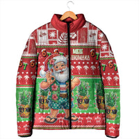 Mele Kalikimaka Hawaii Christmas Padded Jacket Funny Santa 67 Gen Alpha Slang - Polynesian Pride