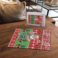 Mele Kalikimaka Hawaii Christmas Puzzle Funny Santa 67 Gen Alpha Slang - Polynesian Pride