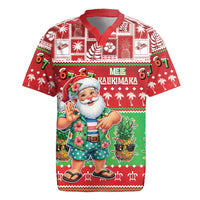 Mele Kalikimaka Hawaii Christmas Rugby Jersey Funny Santa 67 Gen Alpha Slang - Polynesian Pride