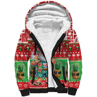 Mele Kalikimaka Hawaii Christmas Sherpa Hoodie Funny Santa 67 Gen Alpha Slang - Polynesian Pride